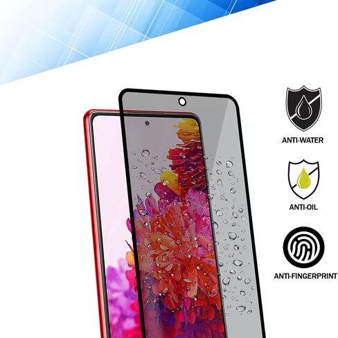 واقي شاشة [عبوتان] لهاتف Samsung Galaxy S21 5G مقاس 6.2 بوصة، واقي شاشة من الزجاج المقوى للخصوصية [مضاد للتجسس] [غطاء كامل] [ضمان مدى الحياة] [مضاد للخدش] [مضاد للكسر] [خالي من الفقاعات] in Saudi Arabia