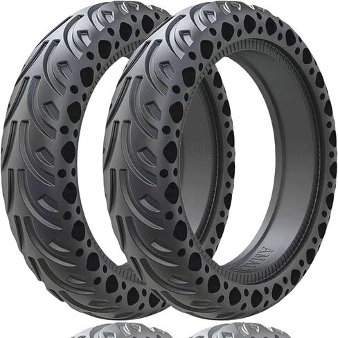 60/70-6.5 Scooter Tire Tubeless: 10x2.50 Solid Tire Replacement for Hover 1 Alpha Hiboy MAX3 Segway Ninebot MAX G2 G30LP Electric Scooter, 10 Inch 10x2.50-6.5 Honeycomb Front Rear Wheels in Saudi Arabia