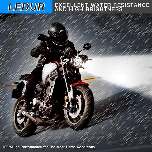LEDUR C2 7Inch Round LED Motorcycle Headlights with Housing Bucket Hi/lo DRL Turn Signal Beam lamp Motorcycle Ring Angle Eyes Lights 2023 Headlight Housing Bucket for Motorcycle Touring Road King in Kuwait