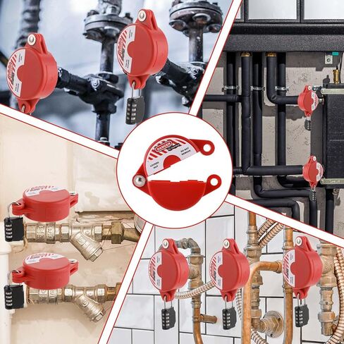 Gate Valve Lockout Device with Coded Lock, Hose Bib Lock for 1 to 2-1/2 in Gate Valve Handles Water Valve Lockout Device Gas Valve Lockout for Outdoor Faucet Knob Water Spigot Hose Lock in Saudi Arabia