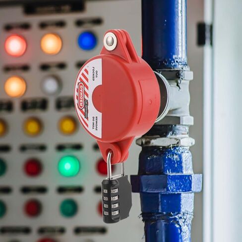 Gate Valve Lockout Device with Coded Lock, Hose Bib Lock for 1 to 2-1/2 in Gate Valve Handles Water Valve Lockout Device Gas Valve Lockout for Outdoor Faucet Knob Water Spigot Hose Lock in Saudi Arabia