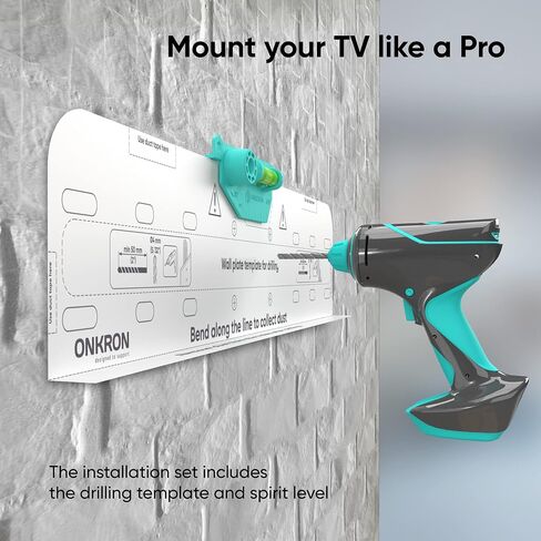 ONKRON Tilting TV Wall Mount for 32-70 Inch Screen up to 132 lbs, Slim TV Wall Mount Tilt Down max 400x400 VESA Universal Wall Mount for TV - Low Profile TV Mount Bracket/Flush TV Mount Flat White in Saudi Arabia