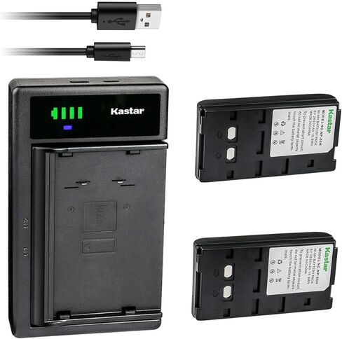 Kastar 3-Pack NP-55H Battery and LTD2 USB Charger Compatible with Sony CCD-M7V CCD-M77, Sony CCD-SC Series CCD-SC6E CCD-SC8E, Sony CCD-SP Series CCD-SP5 CCD-SP5G CCD-SP5Y CCD-SP7 CCD-SP9 CCD-SP54 in Saudi Arabia
