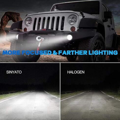 4-Inch LED Fog Lights with DRL & Turn Signals - Compatible with 2019 2020 2021 2022 Jeep Wrangler JL & JT - Complete Jeep Wrangler Fog Lamp Replacement Kit (1 Pair) in Saudi Arabia