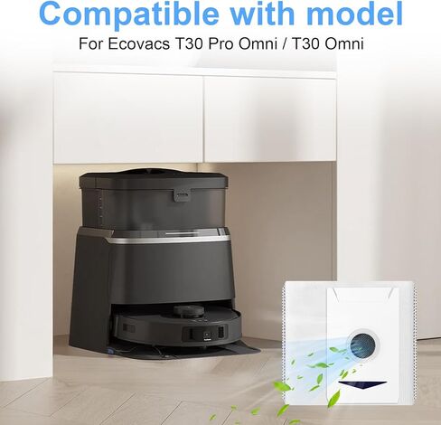 8 قطع بديلة من أكياس الغبار متوافقة مع Yeedi M12 PRO+، أكياس مكنسة كهربائية لـ Ecovacs DEEBOT T30 Pro Omni / T30 Omni، ملحقات قطع غيار منظف المكنسة الروبوتية، سعة كبيرة 3 لتر متينة in Kuwait