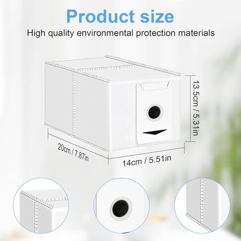 8 قطع بديلة من أكياس الغبار متوافقة مع Yeedi M12 PRO+، أكياس مكنسة كهربائية لـ Ecovacs DEEBOT T30 Pro Omni / T30 Omni، ملحقات قطع غيار منظف المكنسة الروبوتية، سعة كبيرة 3 لتر متينة in Kuwait