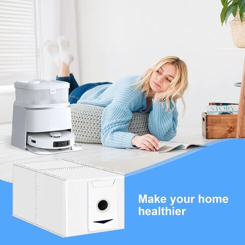 8 قطع بديلة من أكياس الغبار متوافقة مع Yeedi M12 PRO+، أكياس مكنسة كهربائية لـ Ecovacs DEEBOT T30 Pro Omni / T30 Omni، ملحقات قطع غيار منظف المكنسة الروبوتية، سعة كبيرة 3 لتر متينة in Kuwait