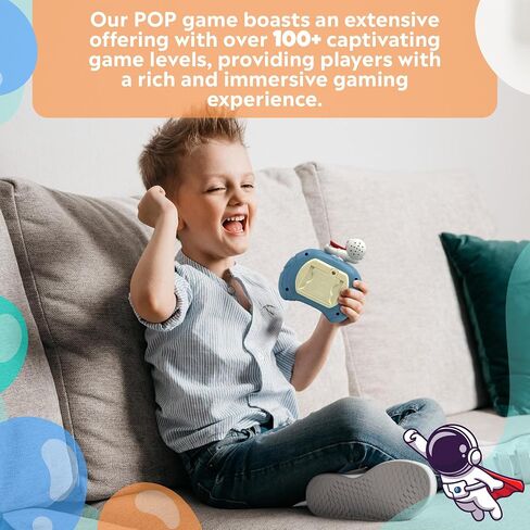 Pop It Game Light Up Fidget Toy for Kids and Adults, Handheld, Quick Push Pop Game for Cognitive Skills Development, Excellent Audio Quality & Button Control Fast Push Game (Blue Astronaut) in Saudi Arabia