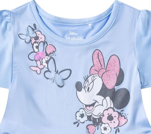 Disney Minnie Mouse Girls 2 Pack Short Sleeve Dress for Toddlers and Big Kids in Saudi Arabia