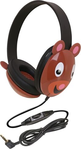 سماعة رأس ستيريو Califone 2810-BE الاستماع First TM للأطفال، تصميم الدب، متوافقة مع أجهزة الكمبيوتر الشخصية وأجهزة Apple in Saudi Arabia