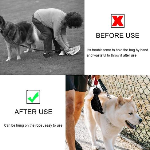 5 Colors Dog Poop Bag Holder, Waste Bag Holder with Carabiner Clip, Hands Free Poop Bag Carrier for Leash, Pet Waste Bag Dispenser for Dog Walking Accessory in Saudi Arabia