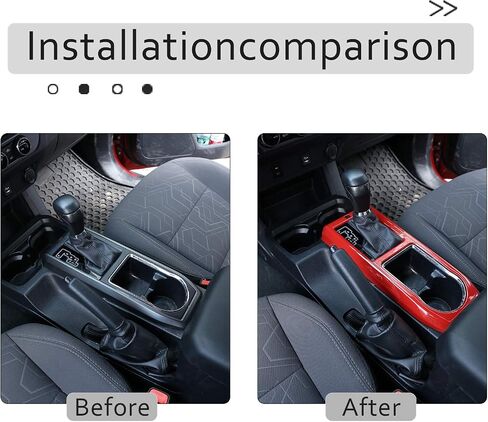 LLKUANG Center Console Gear Panle Frame Cover Trim for Toyota Tacoma 2016-2020 Car Accessory (red) in Saudi Arabia