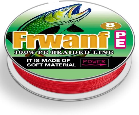 8 Strand Braided Fishing Line - Colorfast - Zero Stretch - High Strength - Abrasion Resistant Braided Line - Thousands of Choices in 9 Colors - Professional Performance in Salt or Fresh Water in Saudi Arabia
