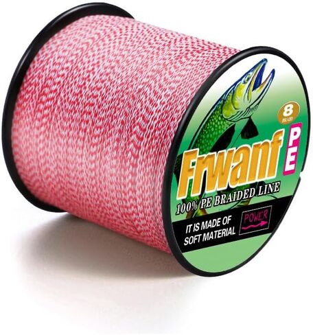 8 Strand Braided Fishing Line - Colorfast - Zero Stretch - High Strength - Abrasion Resistant Braided Line - Thousands of Choices in 9 Colors - Professional Performance in Salt or Fresh Water in Saudi Arabia