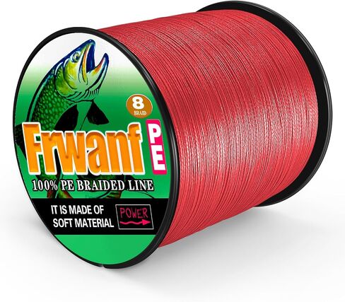 8 Strand Braided Fishing Line - Colorfast - Zero Stretch - High Strength - Abrasion Resistant Braided Line - Thousands of Choices in 9 Colors - Professional Performance in Salt or Fresh Water in Saudi Arabia