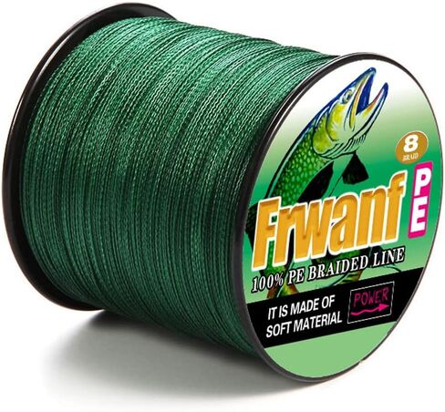 8 Strand Braided Fishing Line - Colorfast - Zero Stretch - High Strength - Abrasion Resistant Braided Line - Thousands of Choices in 9 Colors - Professional Performance in Salt or Fresh Water in Saudi Arabia