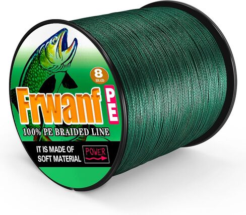 8 Strand Braided Fishing Line - Colorfast - Zero Stretch - High Strength - Abrasion Resistant Braided Line - Thousands of Choices in 9 Colors - Professional Performance in Salt or Fresh Water in Saudi Arabia