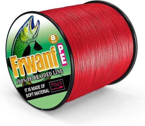 8 Strand Braided Fishing Line - Colorfast - Zero Stretch - High Strength - Abrasion Resistant Braided Line - Thousands of Choices in 9 Colors - Professional Performance in Salt or Fresh Water in Saudi Arabia