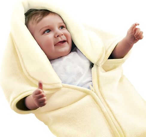 Mellowdy Baby Sack Mink Blanket - Small Soft Plush Thick Warm Wrap Swaddle for Babies (0-3yr) Crib Stroller Travel 500gsm (Baby Blue, 31x35 inches) in Saudi Arabia