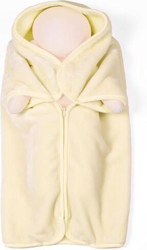 Mellowdy Baby Sack Mink Blanket - Small Soft Plush Thick Warm Wrap Swaddle for Babies (0-3yr) Crib Stroller Travel 500gsm (Baby Blue, 31x35 inches) in Saudi Arabia