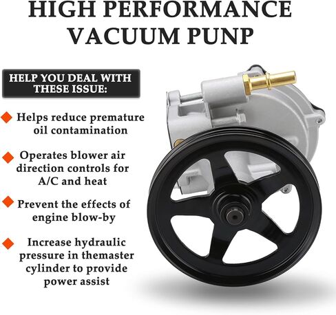 NIHAO GM 12696313 Vacuum Pump Compatible with 2014-2020 Chevy Silverado, Suburban, Tahoe, Cadillac, Escalade ESV, Yukon XL, Sierra 1500 in Kuwait