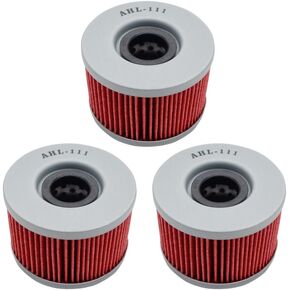 AHL 111 Oil Filter for Honda TRX400FA Rancher AT 400 2004-2007 (Pack of 3)