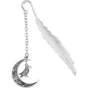 MAOFAED Crescent City Bookmark for Reader Book Lover Literary Gift Night Court City of Starlight Velaris Gift (moon crow)