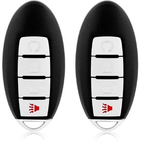 2 Keylessbest Replacement for Nissan Pathfinder Murano SV Titan Key Fob Remote Control 2017 2018 2019 2020 4 Buttons 433MHz KR5S180144014,Black