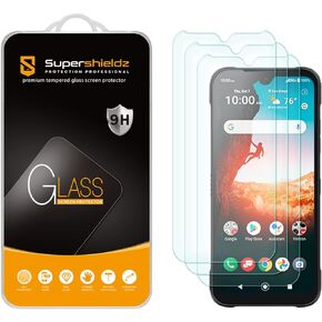 Supershieldz (3 عبوات) مصممة لواقي الشاشة الزجاجي المقوى Kyocera DuraSport 5G UW، مضاد للخدش، خالٍ من الفقاعات
