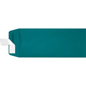 LUXPaper #10 Policy Business Envelopes | Peel & Press | 4 1/8" x 9 1/2" | Teal | 80lb. Text | 50 Qty