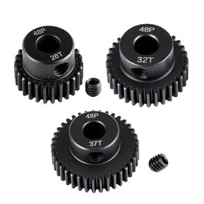 Steel Gear Set 25T 28T and 35T/26T 32T and 37T RC Pinion Gear for Tra-xxas 1/16 Revo Slash Rally 4WD Summit VXL (25T 28T 35T)