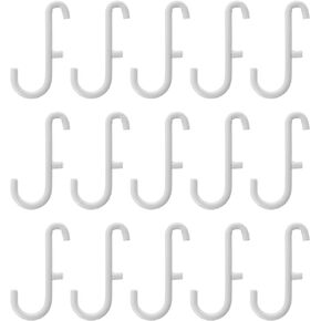 Ikea SKADIS Hooks (Fits SKADIS Peg Board), White, 6x2.5 Centimetres - Set of 15