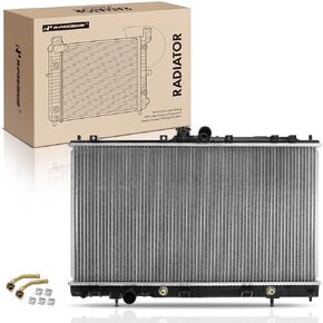 A-Premium Engine Coolant Radiator with Transmission Oil Cooler Compatible with Mitsubishi Lancer 2002-2007 L4 2.0L, Automatic Trans. Replace# MR968857, MR968858