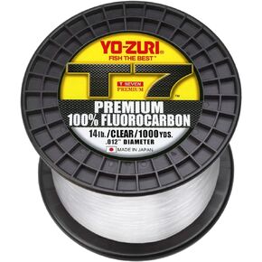 Yo-Zuri T7-14LB-CL-1000YD: T-7 Premium Fluorocarbon 14Lb 1000Yd, Clear