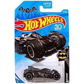 Hot Wheels 2018 50th Anniversary DC Batman Arkham Knight Batmobile 112/365, Black