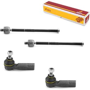 Metrix Premium 4 PCS Inner and Outer Tie Rod End Kit EV80665, ES80666, ES80667 Fits 09-19 Audi A3 Quattro, 17-18 A3 Sportback e-tron, 06-19 A3, 15-19 S3, 07-19 Volkswagen GTI, 06 GTI 2.0L
