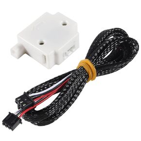 1Set Filament Break Detection Sensor Module 3D Printer Accessories with 1M Cable for 1.75mm Filament Extruder Material Run-Out Detector for 3D Printer (Black)