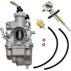 laffoonparts TTR125 Carburetor Carb Replacement for Yamaha TTR125 TTR-125 Carb Replacement for 2000-2007 Yamaha TTR125LE TTR125E TTR125L TTR125 with Fuel Switch Valve Petcock