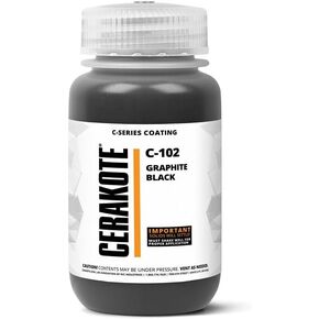 CERAKOTE® ( AIR CURE C-SERIES GRAPHITE BLACK [ 4oz ] C-102T Performance Ceramic Technology + Color on All- Metals, Polymers + More