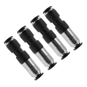 4PCS Straight Head One Way Check Valve Pneumatic Check Valve Push in Air Tube Connector Suitable for Air Compressors Used in Mechanical Electronic and Automotive Automation Equipment 8mm