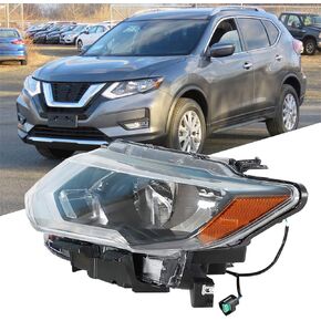 LABLT Headlights Replacement for 2017 2018 2019 Nissan Rogue Projector Headlamp Assembly Left Side(Driver Side)