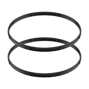 17369-06 Gasket Service Replacement for Harley Davidson 2007-2017 FLH, FLT, FXST, FLST, FXD and 2006-2017 FXD Models, Rubber Derby Cover Gasket Inspection Cover Gasket - 2 Pack