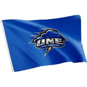 Desert Cactus University of New England Flag UNE Nor'easters Flag Banners 100% Polyester Indoor Outdoor 3x5 feet Flags (Style 1)