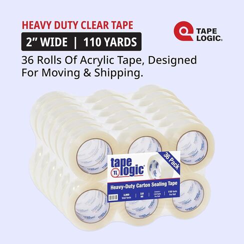 Tape Logic 2 Inch x 110 Yards Tan Acrylic Packing Tape, 2.6 Mil Thick, Pack of 6 Rolls, for Packaging, Shipping, Moving, Home and Office in Saudi Arabia