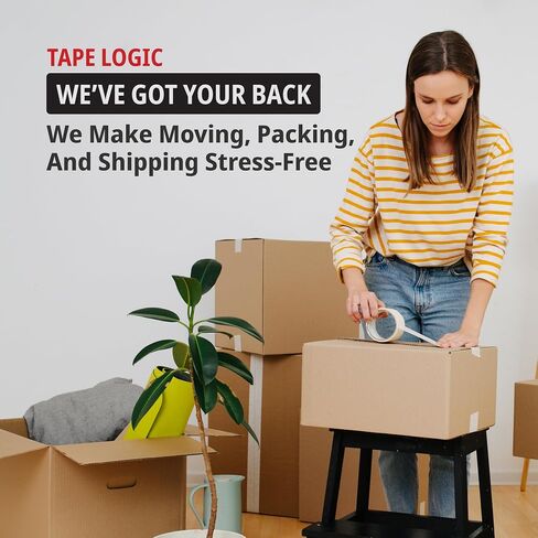 Tape Logic 2 Inch x 110 Yards Tan Acrylic Packing Tape, 2.6 Mil Thick, Pack of 6 Rolls, for Packaging, Shipping, Moving, Home and Office in Saudi Arabia