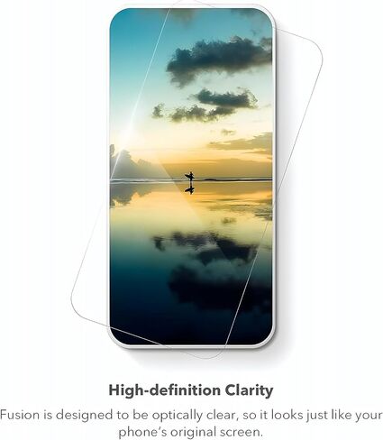 ZAGG InvisibleShield Fusion Curve لهاتف Samsung Galaxy S22 Ultra - حماية شاشة هجينة مرنة - معززة بـ D3O - حماية شديدة من الصدمات والخدوش - للشاشات المنحنية - سلسلة مفاتيح LED in Saudi Arabia
