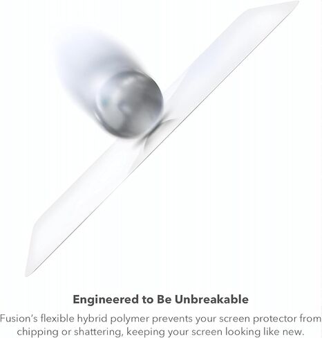 ZAGG InvisibleShield Fusion Curve لهاتف Samsung Galaxy S22 Ultra - حماية شاشة هجينة مرنة - معززة بـ D3O - حماية شديدة من الصدمات والخدوش - للشاشات المنحنية - سلسلة مفاتيح LED in Saudi Arabia