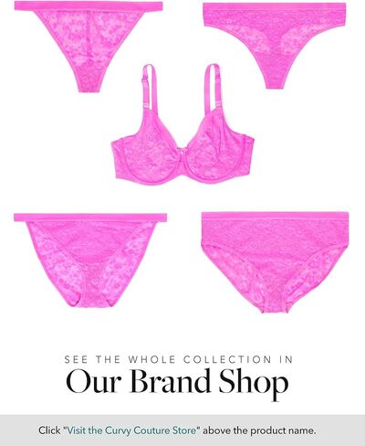 سروال داخلي نسائي من Curvy Couture مقاس كبير حريري ناعم ذو قصة عالية in Kuwait