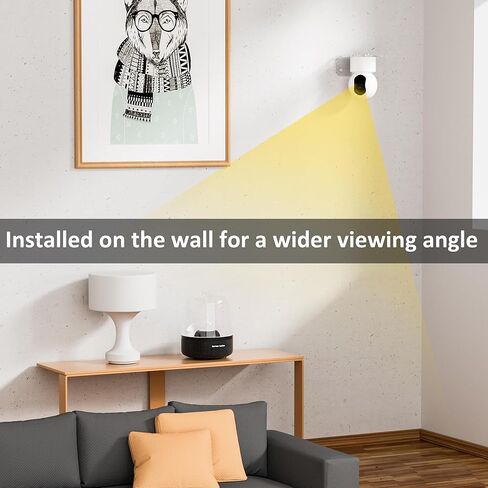 Clear Acrylic Wall Shelf 3 Pack for Smart Security Cameras, Baby & Pet Monitors, Small Floating Shelf for Plants, Speaker, Dog Camera, with Cable Clips in Saudi Arabia