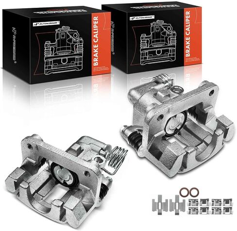 A-Premium Disc Brake Caliper Assembly with Bracket Compatible with Select Ford Models - Mustang 1994 1995 1996 1997 1998, Coupe/Convertible - Rear Left Driver Side in Saudi Arabia
